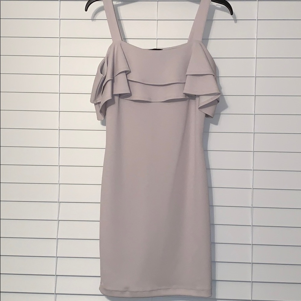 NEW Cream Ruffle Dress - Picture 2 of 7
